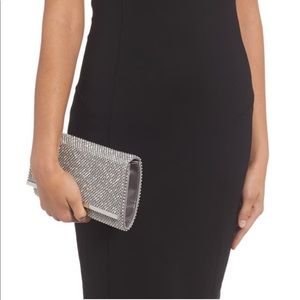 Crystal Mesh Bar Clutch or Crossbody